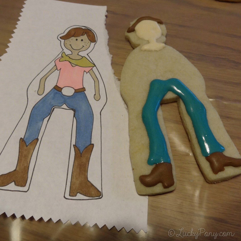 Horseback rider cookie decorating 