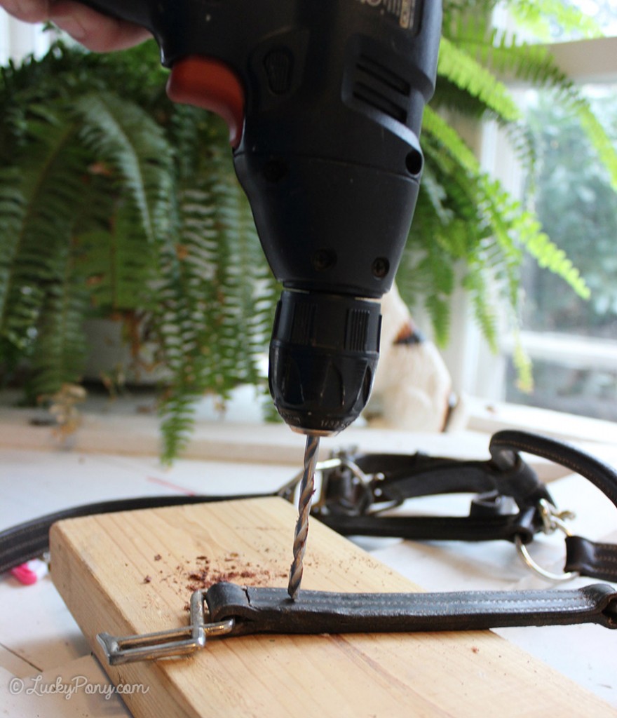 How to fix a horse halter with a broken square on the noseband.