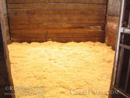 clean  horse stall