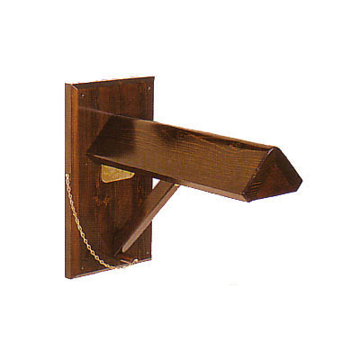 Solid Wood Wall Mount Saddle Rack - Single Collapsible