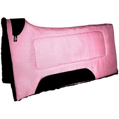 30" x 32" Contoured Spine Western Saddle  Pad - Fleece Lining