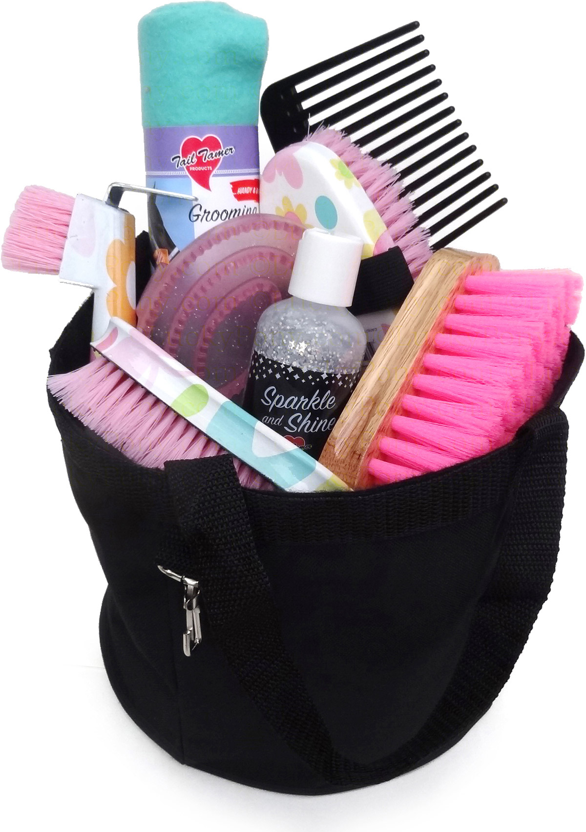 Girl's Daisy Horse Grooming Gift Kit with Tote Grooming Kits