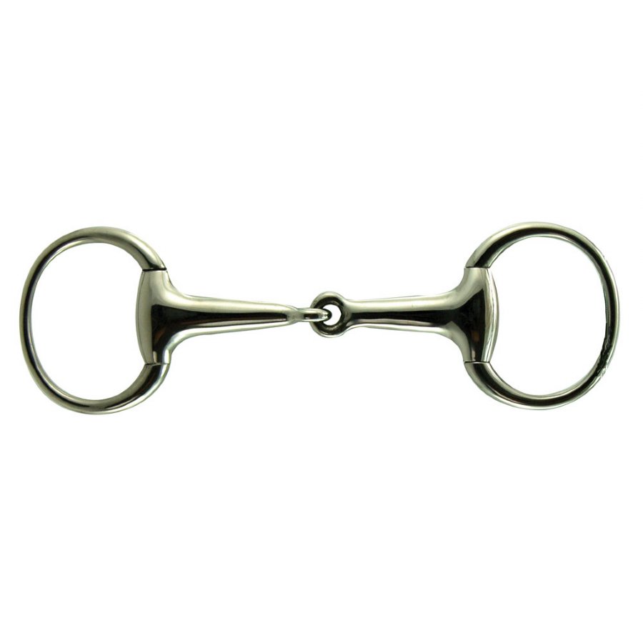 Eggbutt Flat Ring Snaffle Bit