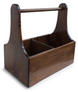 Luxury Solid Wood Grooming Tote