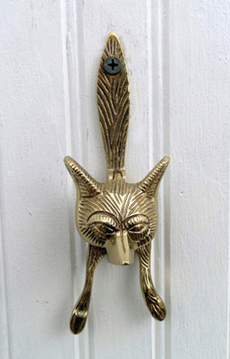 Brass Fox Door Knocker 