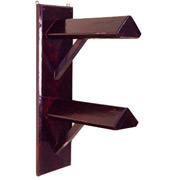 Solid Wood Wall Mount Saddle Rack - Double