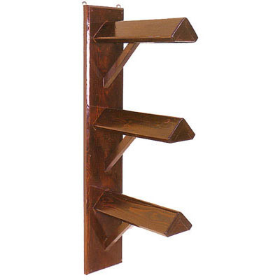 Solid Wood Wall Mount Saddle Rack - Triple