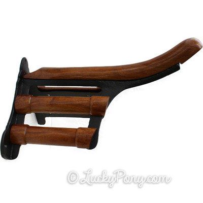 Cast Iron and Wood Saddle Rack - Luxury Collection