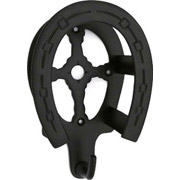 Horse Shoe Shaped Bridle Rack  Black - XL