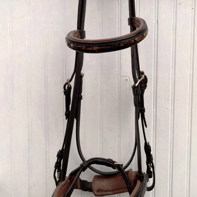 Brass "Saddle" Shaped Bridle Hook 