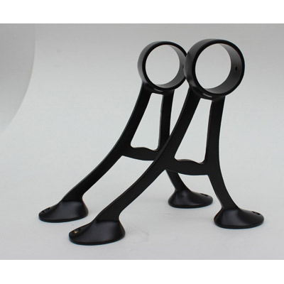 Blanket Bar Brackets - Black - Set of 2