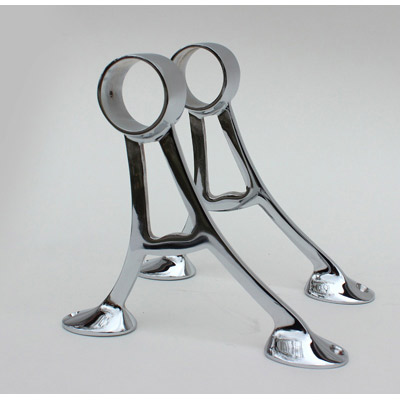 Blanket Bar Brackets - Chrome - Set of 2