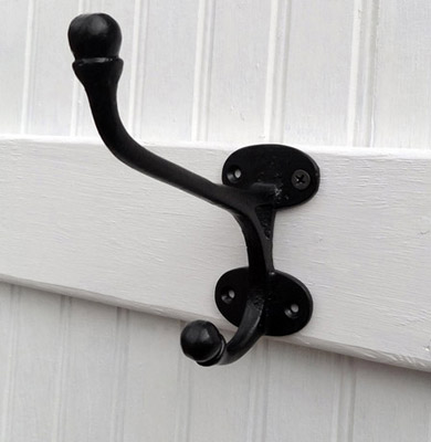  Vintage Style Cast Iron Harness Hook 