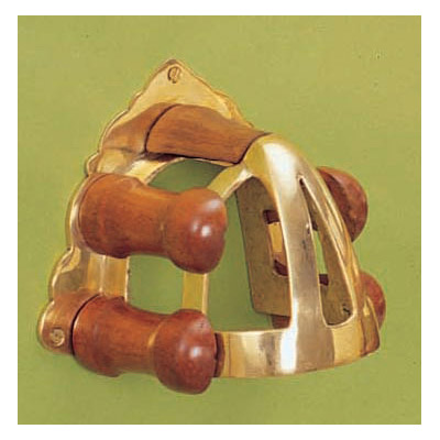 Brass and Wood Bridle Bracket - Luxury Collection