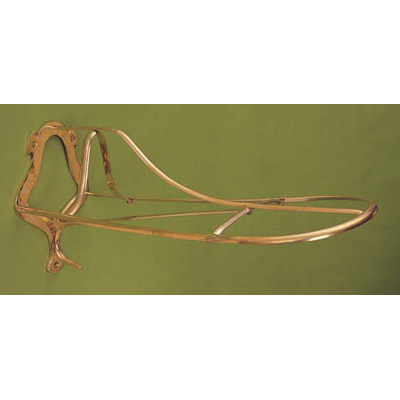 Polished Brass Saddle Rack