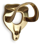 Plain Bridle Bracket - Brass