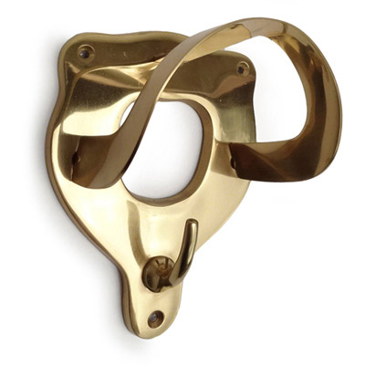 Plain Bridle Bracket - Brass