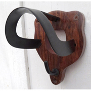 Woodgrain Base Plain Bridle Bracket - Black