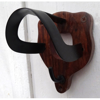 Woodgrain Base Plain Bridle Bracket - Black