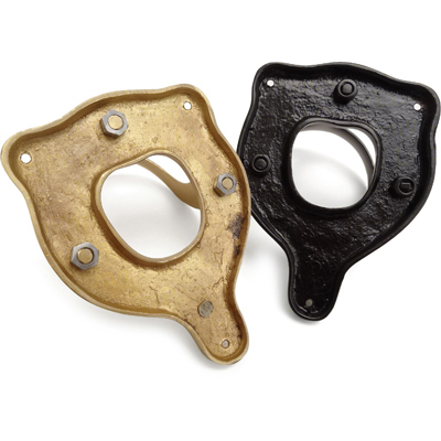 Plain Bridle Bracket - Brass