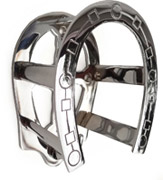 Horseshoe Shaped Bridle Rack - Chrome