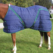 Snuggie Pony Stable Blanket – 420 Gram Fill – Blue and Hunter