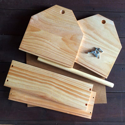 Solid Wood Grooming Tote - Unfinished