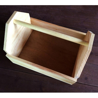 Solid Wood Grooming Tote - Unfinished