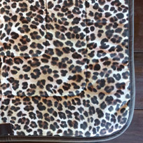 Leopard Print English Saddle Pad - USA MADE