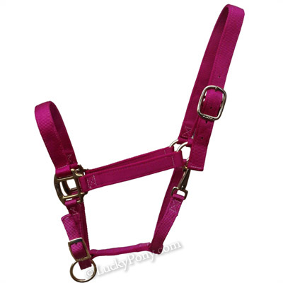 Perri's Raspberry Pink Nylon Horse Halter