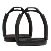 Perri's Black Powder Coated Jointed Stirrup Irons