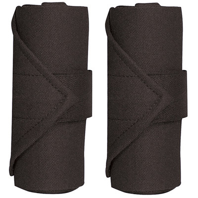 Perri's Horse Standing Leg Wraps - Set of 4 - Black