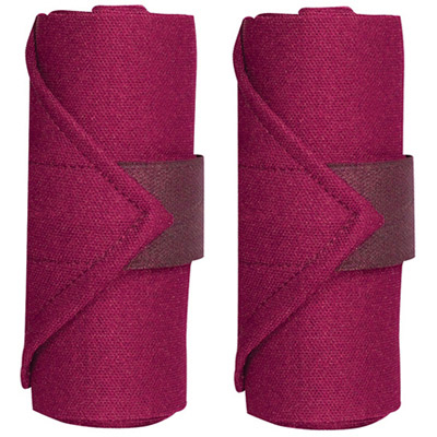 Perri's Horse Standing Leg Wraps - Set of 4 - Red