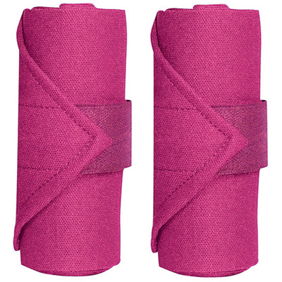 Perri's Horse Standing Leg Wraps - Set of 4 - Hot Pink