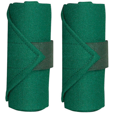 Perri's Horse Standing Leg Wraps - Set of 4 - Hunter Green