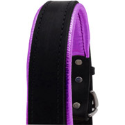 Padded Leather Halter -  Metallic Purple  Padding