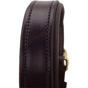 Luxury Padded Leather Halter - Brown with Brown Padding