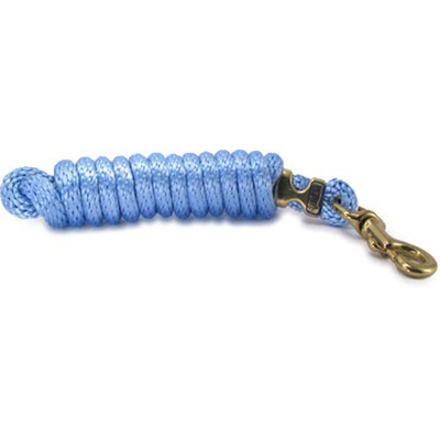 9ft Horse Lead - Poly Rope - Light Blue