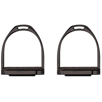 Perri's Black Powder Coated Stirrup Irons