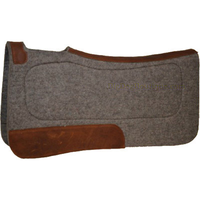 Premium Wool Felt Western Trail Saddle Pad with Grip Panels