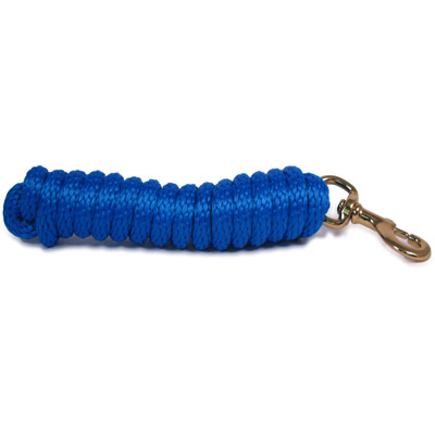 9ft Horse Lead - Poly Rope - Royal Blue