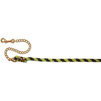 9ft Horse Lead - Poly Rope - Lime and Black