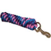 9ft Horse Lead - Poly Rope - Turquoise, Pink, and Purple