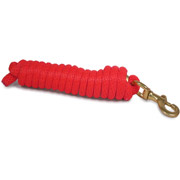 9ft Horse Lead - Poly Rope - Red