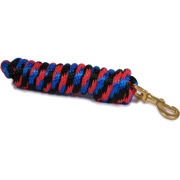 9ft Horse Lead - Poly Rope - Black, Blue, Red