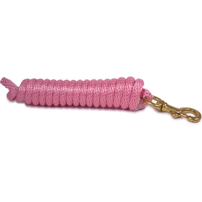 9ft Horse Lead - Poly Rope - Pastel Pink