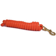 9ft Horse Lead - Poly Rope - Orange