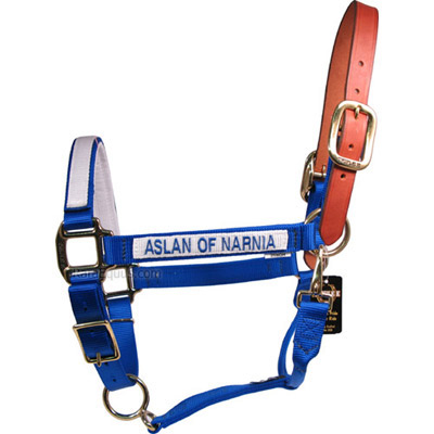  The Ultimate Custom Nylon Horse Halter- USA made- embroidered