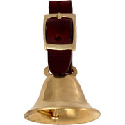 Brass Bell with Strap - Trail Riding Alert or Field Locator