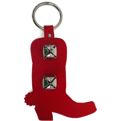 Cowboy Boot Shaped Jingle Bell Door Hanger 